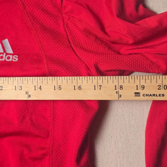 Adidas Red Climacool Long Sleeve Base Layer Shirt Size L - Picture 4 of 12